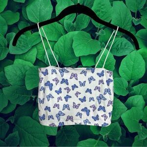 5 for $25🔥Aeropostale Seriously Soft Bungee‎ Cami Butterfly Cropped Shirt Small